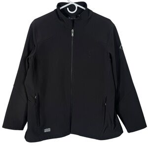 DRI-DUCK Black Womens Soft Shell Jacket, Size XL